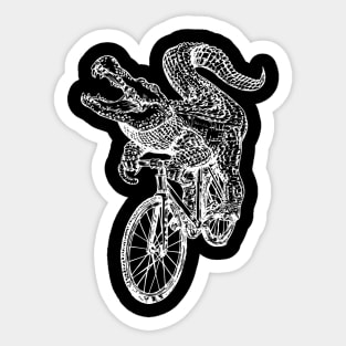 SEEMBO Alligator Cycling Bicycle Cyclist Biker Biking Bike Sticker